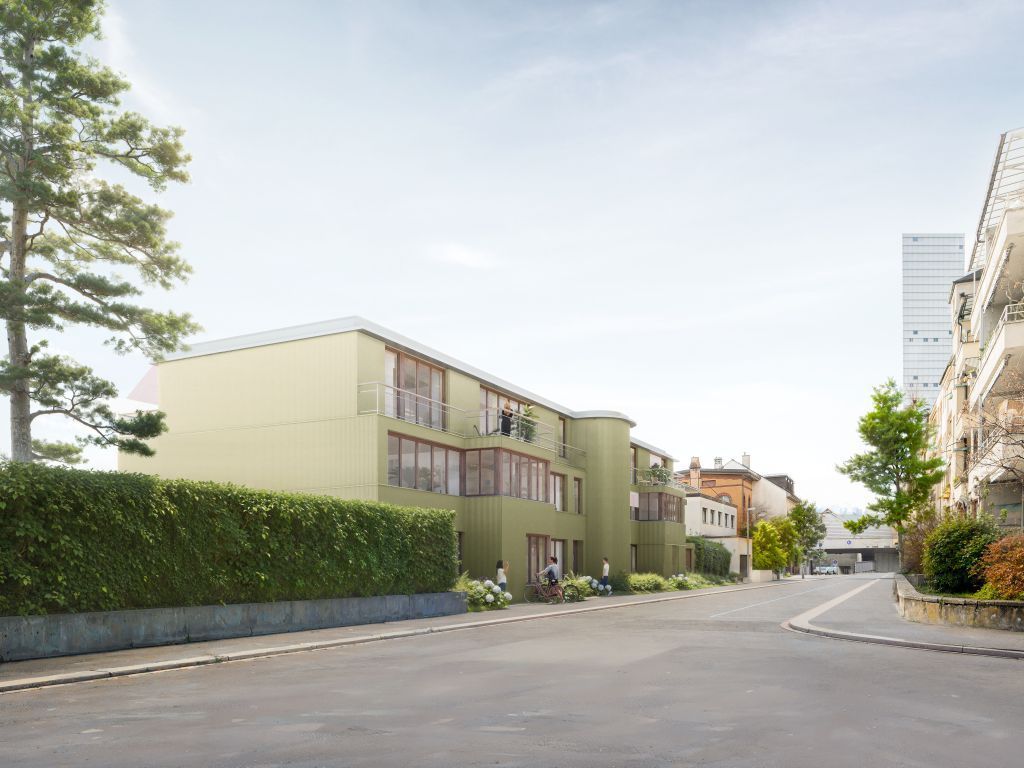 Eisenbahnweg / Basel, Switzerland <br>Architect: <a target='_blank' href='https://www.beermerz.ch/'>Beer Merz AG Architekt:innen SIA BSA</a>